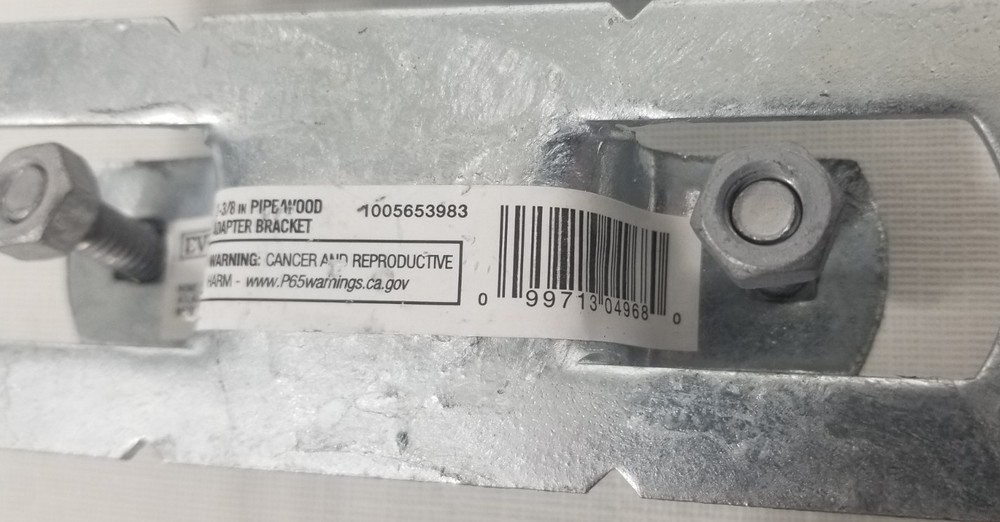 2 EVERBILT 328594EB 2-3/8" CHAIN LINK FENCE POST ADAPTER BRACKET Round Pipe
