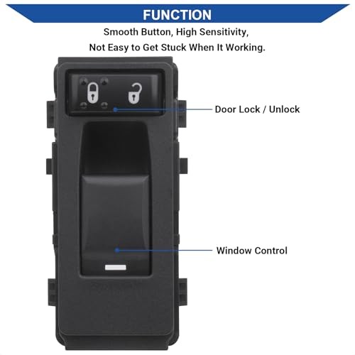 Passenger Side Window Switch Control Compatible with 2006-2017 Chrysler