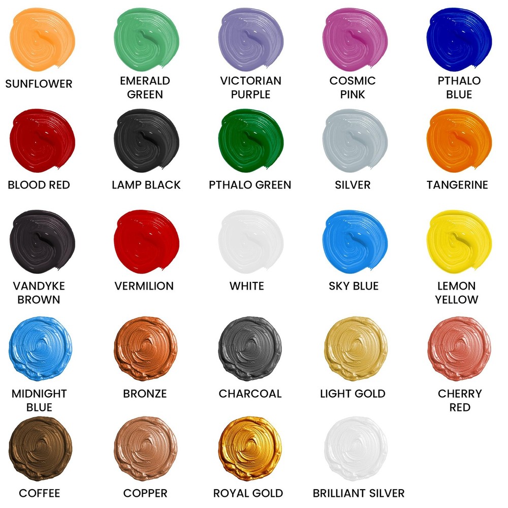 Fabric Paint, White, 3.4 Fl Oz, Permanent Fabric Paints for Easter Decor, Clo...
