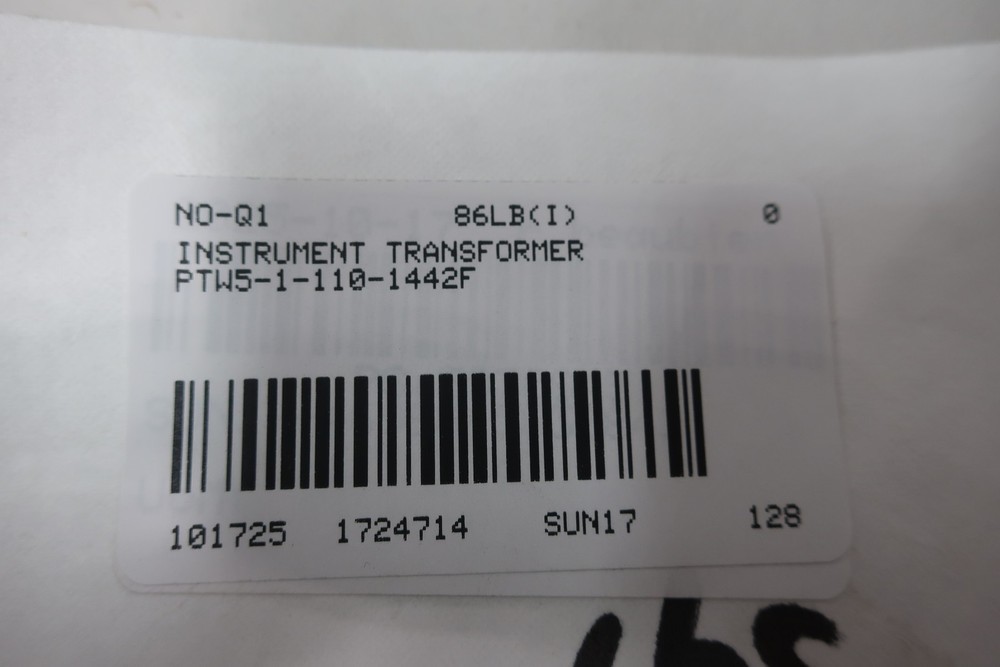 INSTRUMENT TRANSFORMERS PTW5-1-110-1442F MEDIUM VOLTAGE POTENTIAL TRANSFORMER