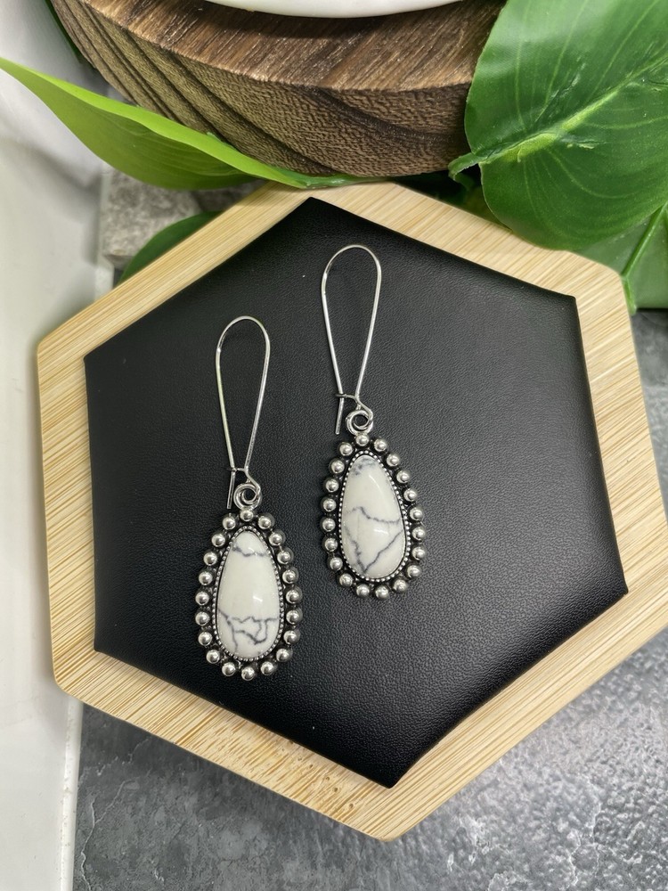 2” Silver-tone Boho Dangle Earring Set  New Free Ship B4485