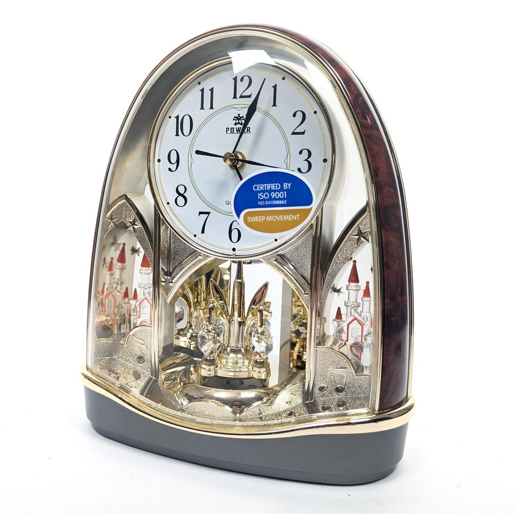 Silent Table Clock Swivel Pendulum Desktop Clock