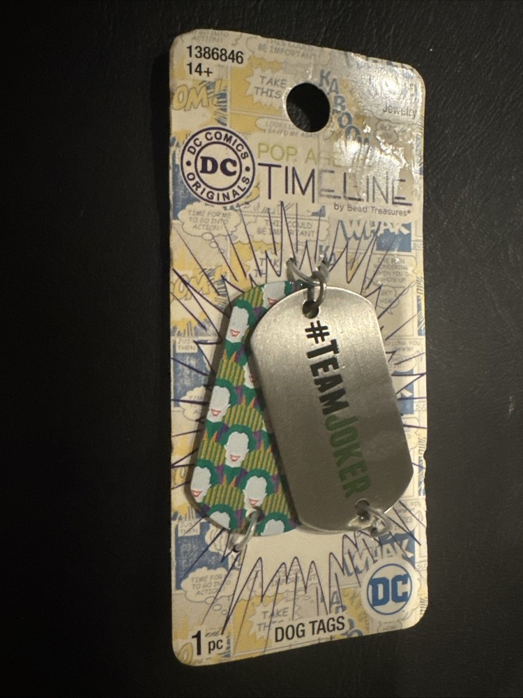 DC Comics Timeline Dog Tags~Team Harley & Team Joker