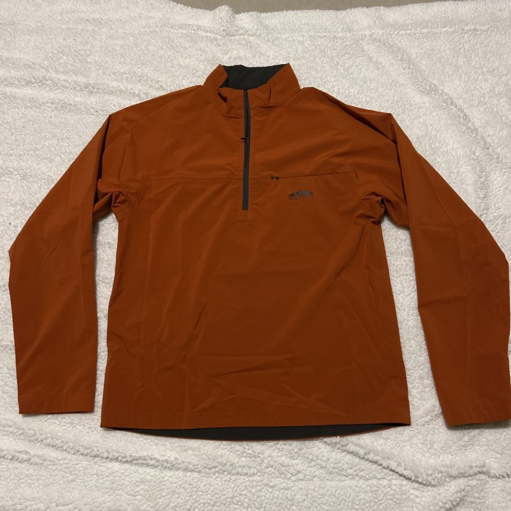 GoLite Mens M 1/4 Zip pullover LS Jacket Burnt Orange Windbreaker Golf