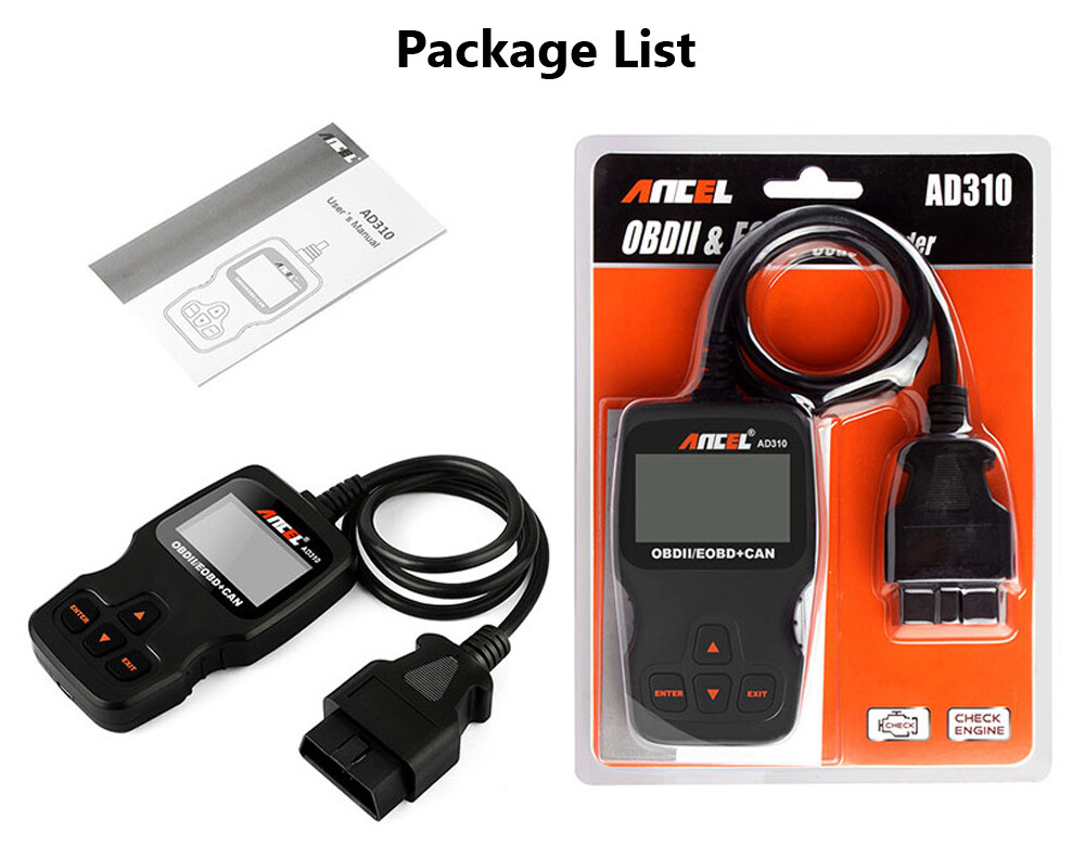 Ancel AD310 Engine Diagnostic Scan Tool Car Code Reader OBD2 Scanner Automotive