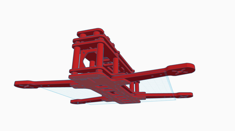 Quadcopter drone body kit for DIY