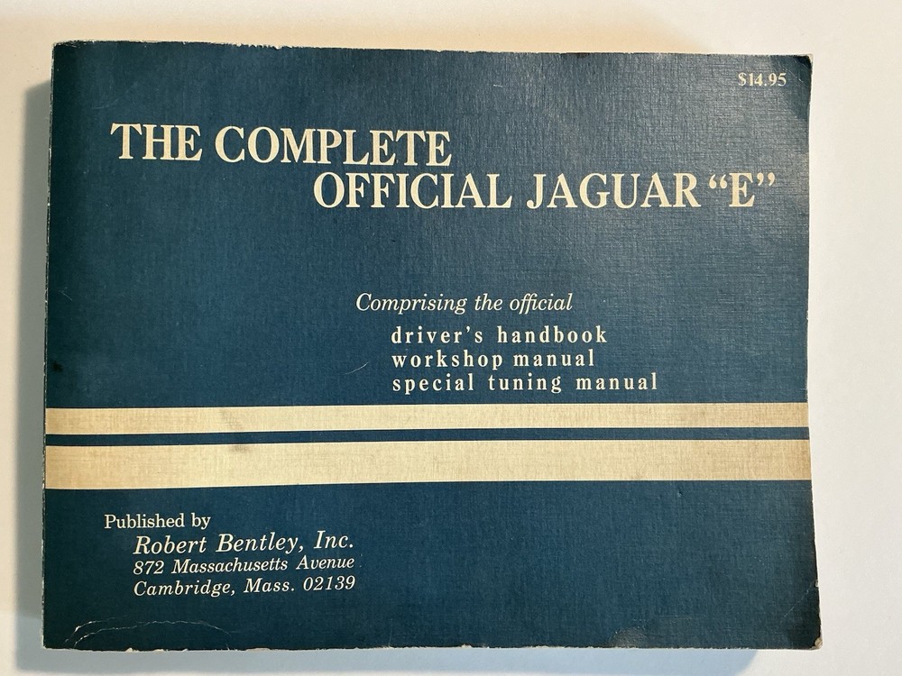 jaguar e type owners manual