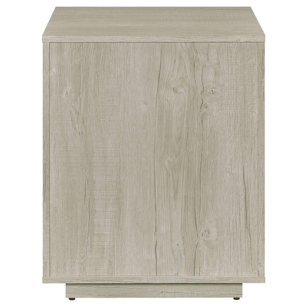 Loomis Whitewashed Grey 3-Drawer Home Office File Cabinet