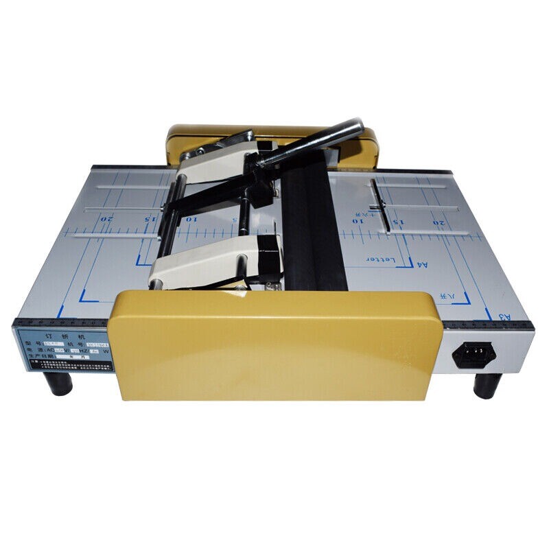 Manual Booklet Stapler A3 Paper Booklet Binding & Folding Machine 80g Paper 220V