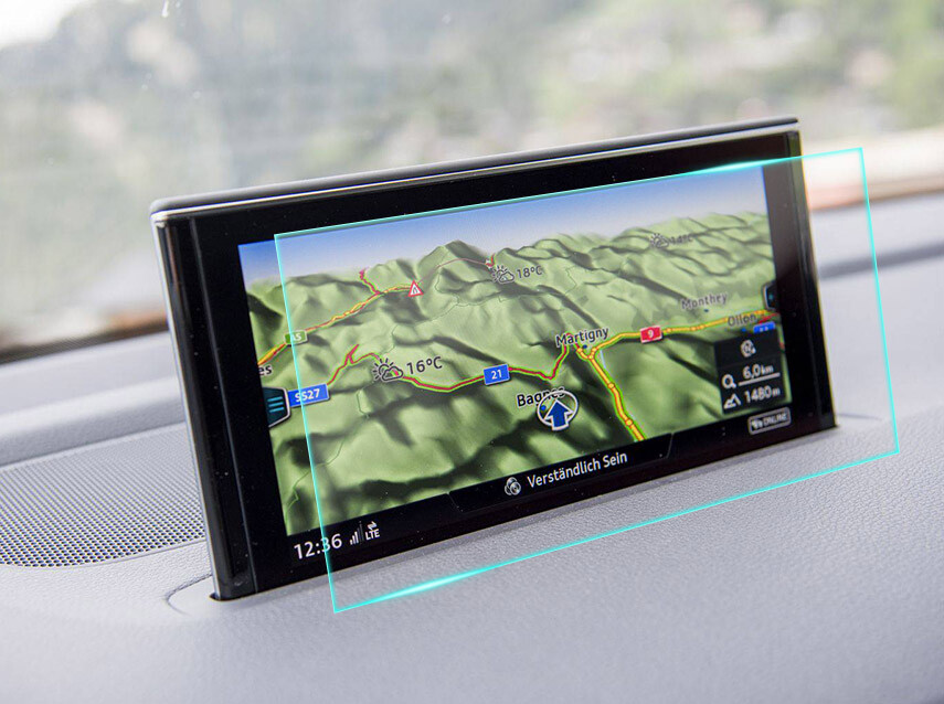 Crystal Clear Screen Protector for 2016 Audi Q7 Vehicle Navigation