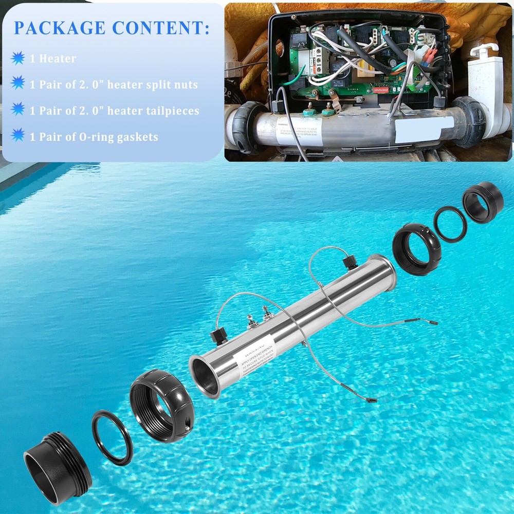 58083 Spa Heater Assembly Replacement for Balboa 25-175-1010 M7 VS 5.5KW, 220V