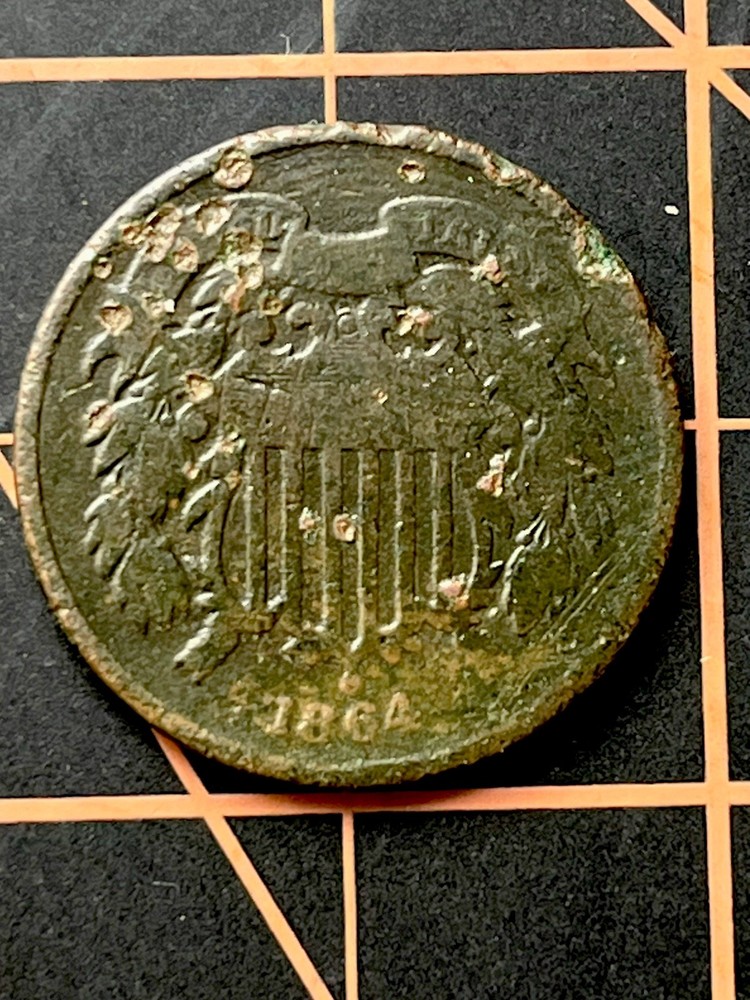 BEAUTIFUL 1864 Two Cent Piece Circulated Condition
