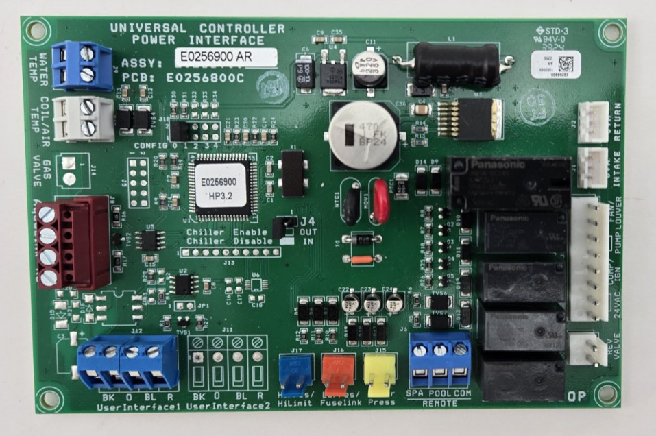 Jandy Universal Power Interface Control Board E0256900AR E0256800C E0256900
