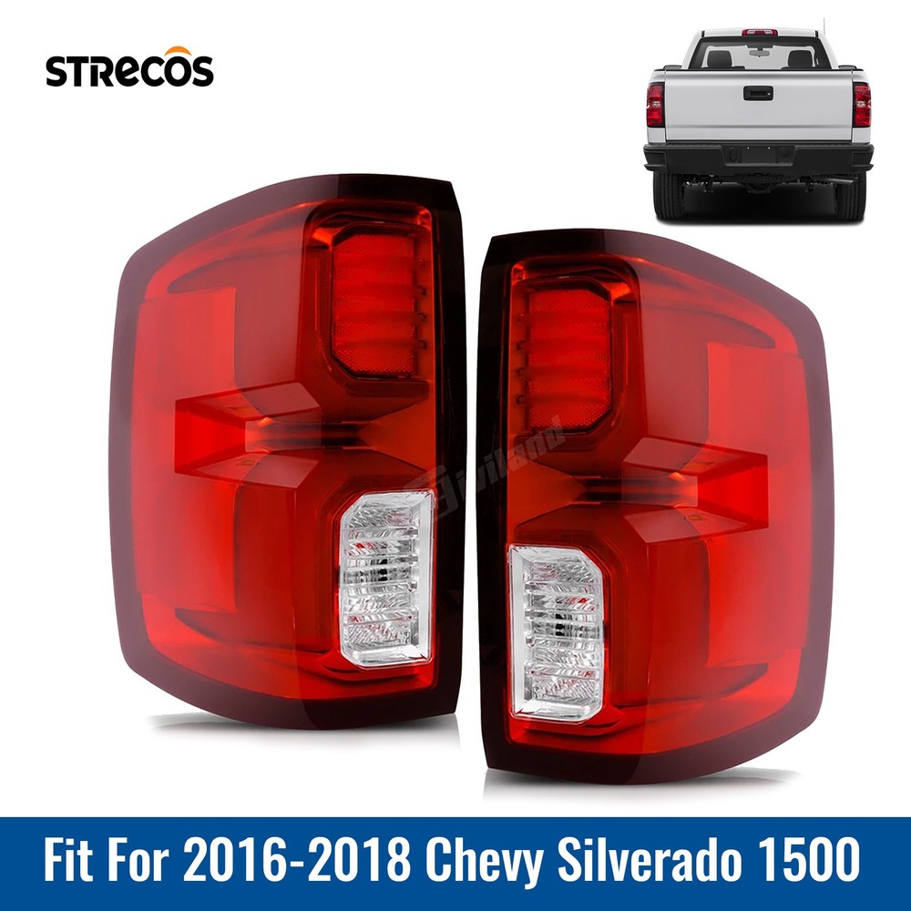 For 2016-2018 Chevy Silverado 1500 High Country/ LTZ LED Tail Light Left+Right