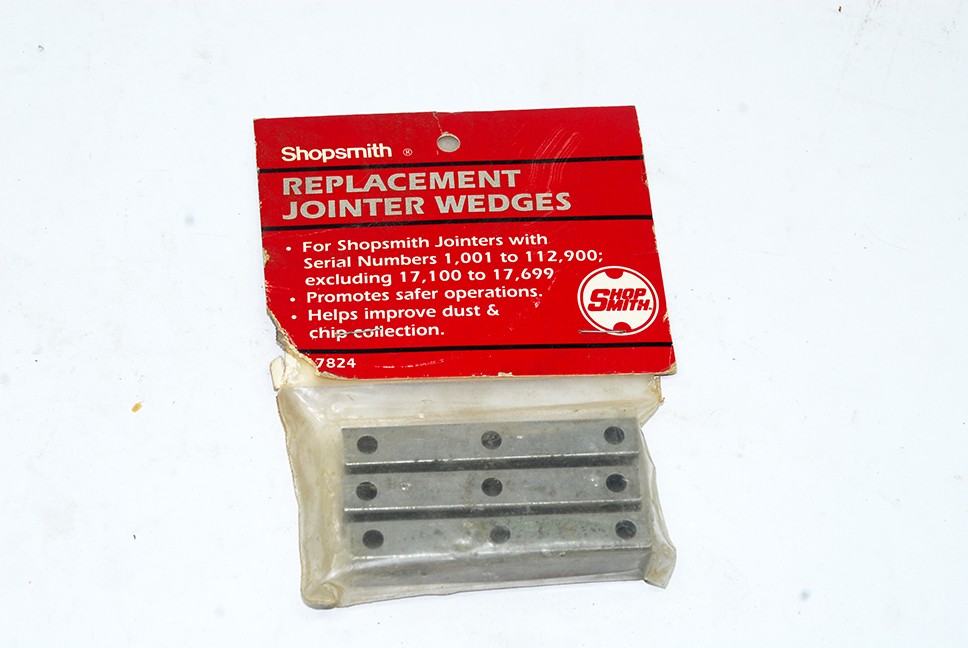 ShopSmith 3 - Pack Replacement Old Style 4" Jointer Knife Wedges, See Photos