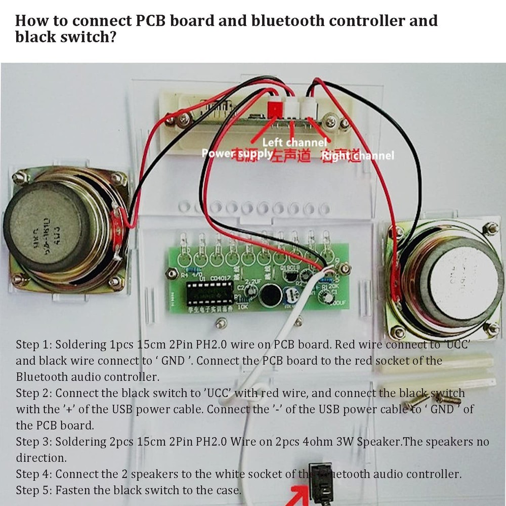 Bluetooth Speaker Soldering Practice Kit - DIY Electronics Kit with High - Fi...