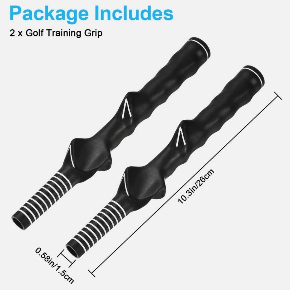 2pcs Right-Hand Golf Swing Training Grip Junior Training Golf Grip Swing Trainer