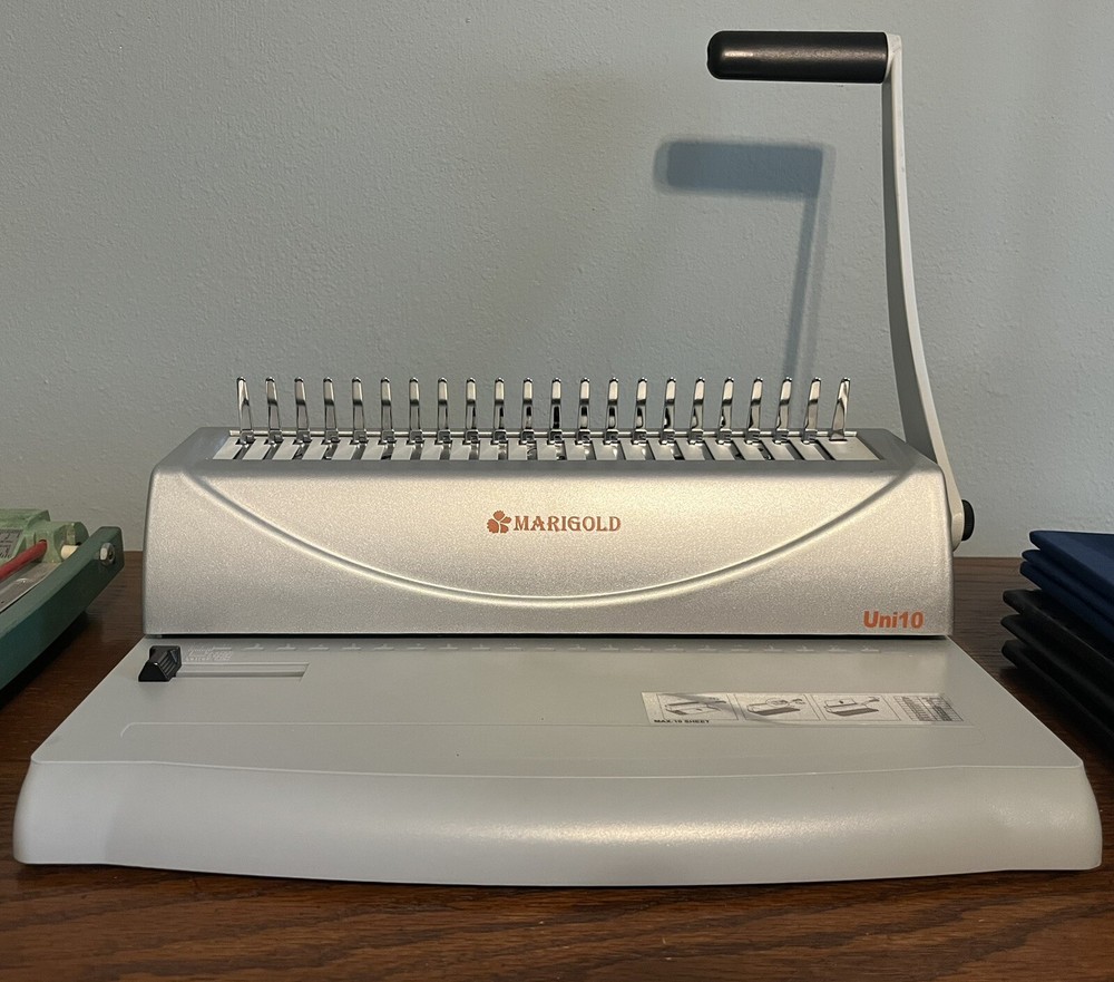 Marigold 19-Hole Letter Size Comb Ring Binding Machine