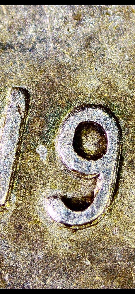1940 Dubled 194 Canadian dime error