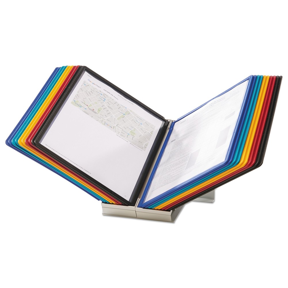 Durable VARIO 40 Pocket Desktop Reference System - Letter Size 20 Double-Side...