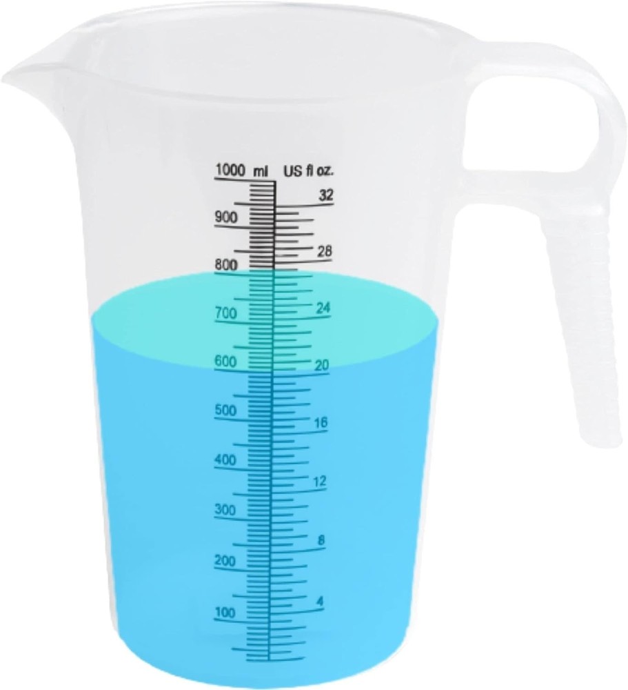 32oz 1 quart Measuring Pitcher, Plastic, Multipurpose - Great for Chemicals, ...