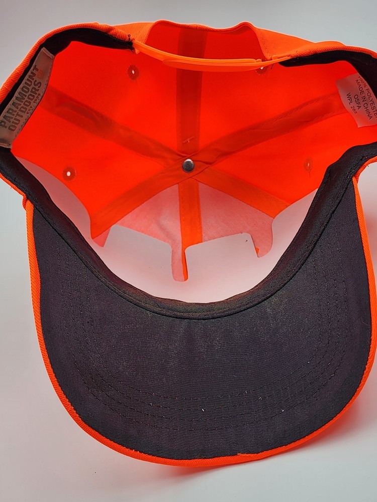 Paramount Outdoors Blaze Orange Hunting Hat Ball Cap - Adjustable Snapback