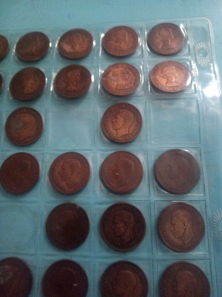 half penny job lot all different year issue