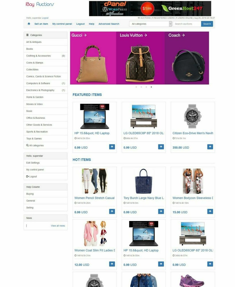 Professional Auction Website - Installation Included