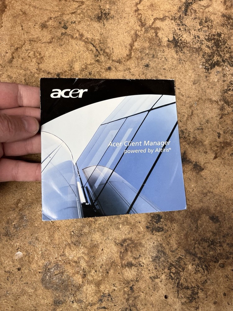 2008 Acer Client Manager Altiris NEW SEALED Disc Software New Computer HTF RARE