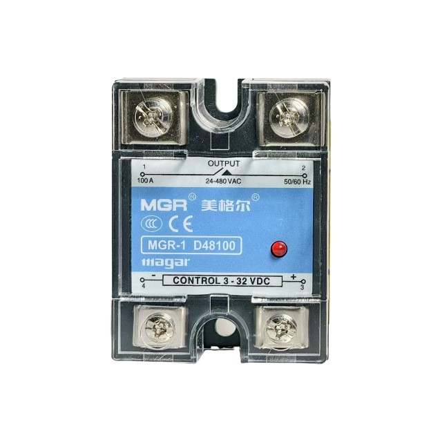 MGR-1 D48100 Single Phase Solid State Relay 100A DC to AC 3-32V DC Solid State Relay