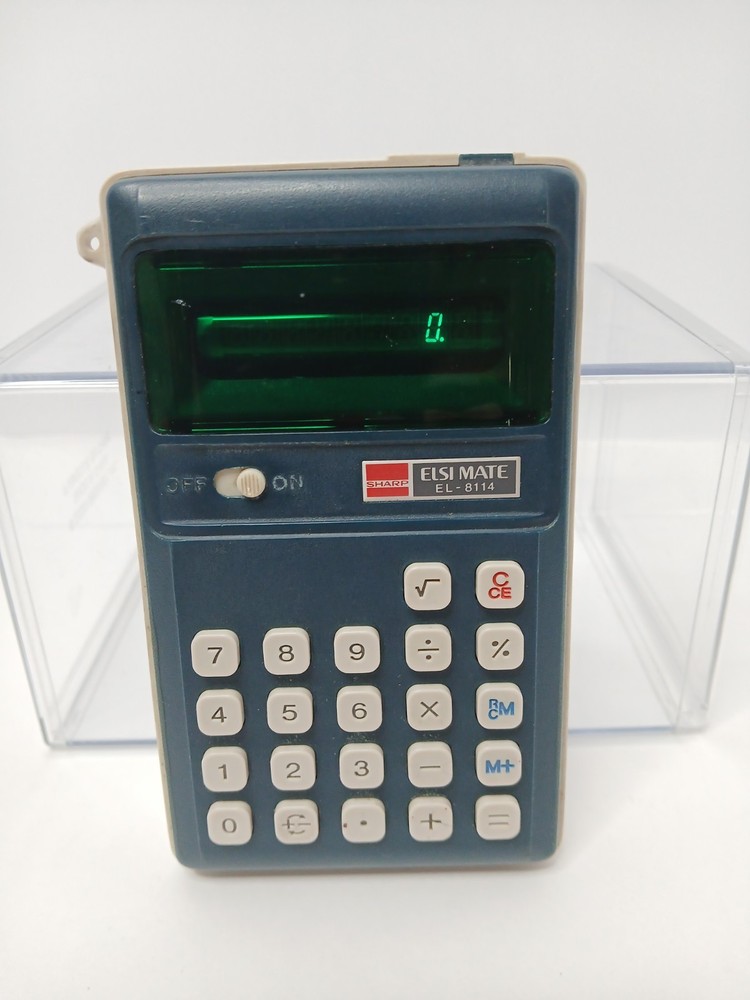 Sharp EL-8114 Elsi Mate Calculator Tested Working