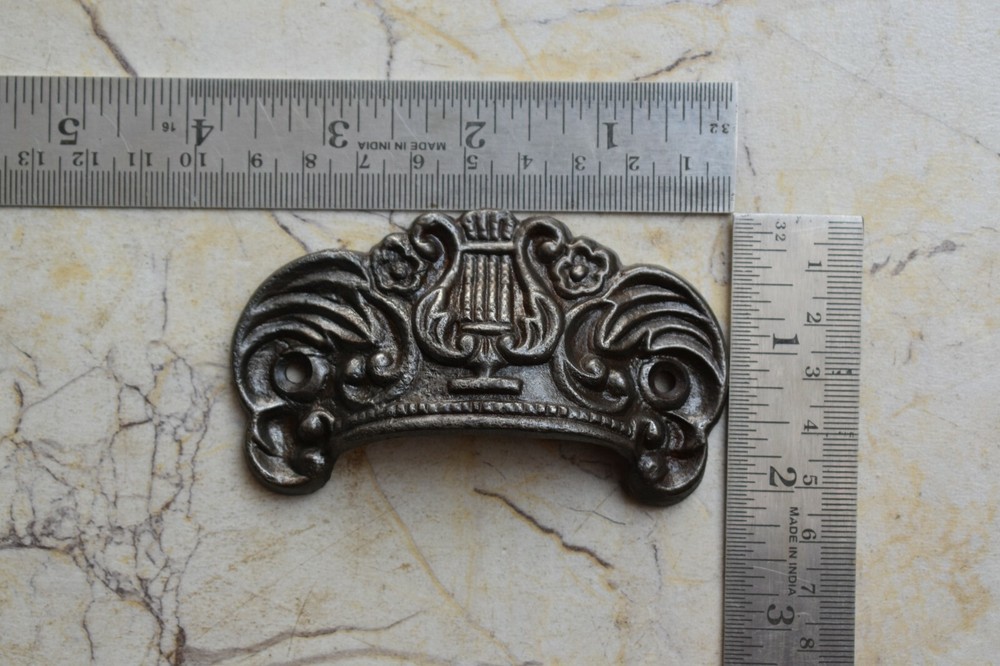 Victorian Cast Iron Cup Pull Handle Rustic Cabinet Kitchen Drawer Handle 6 Pcs