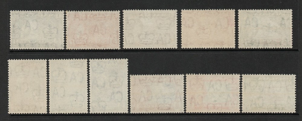 Malacca 1957 Complete set SG 39-49 Mnh.
