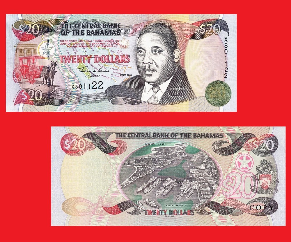 bahamas 20  dollar  2000  - Copy