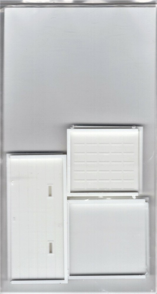 HO Scale Pikestuff 541-1202 Assorted White Freight Doors pkg (6)