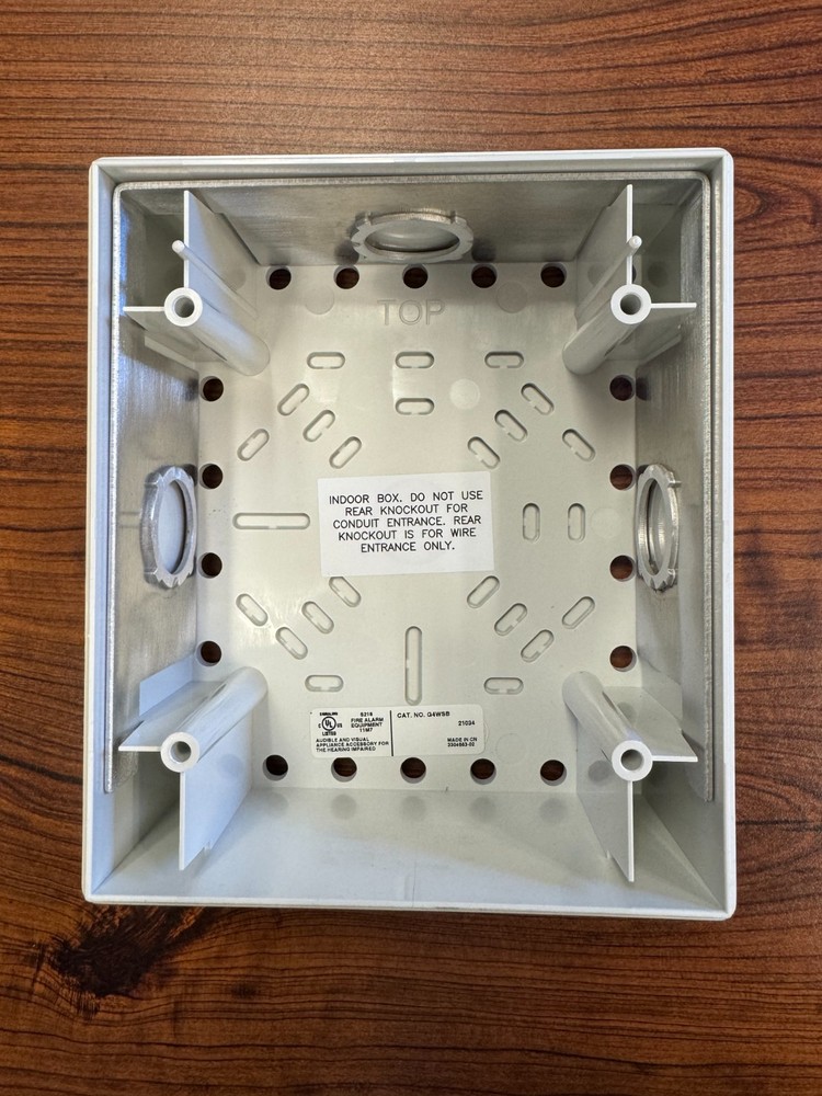 Edwards G4WSB 4" Wall Surface Mount Box, White