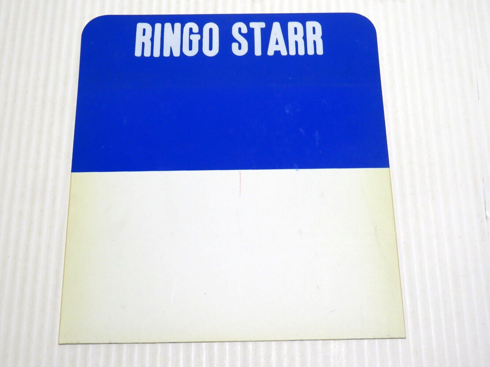 RINGO STARR ARTIST CD BIN STORE DIVIDER NAME CARD ROCK BEATLES