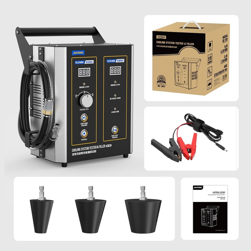 Cooling System Vacuum Leak Tester Coolant Refill Tool Radiator Pressure Tester