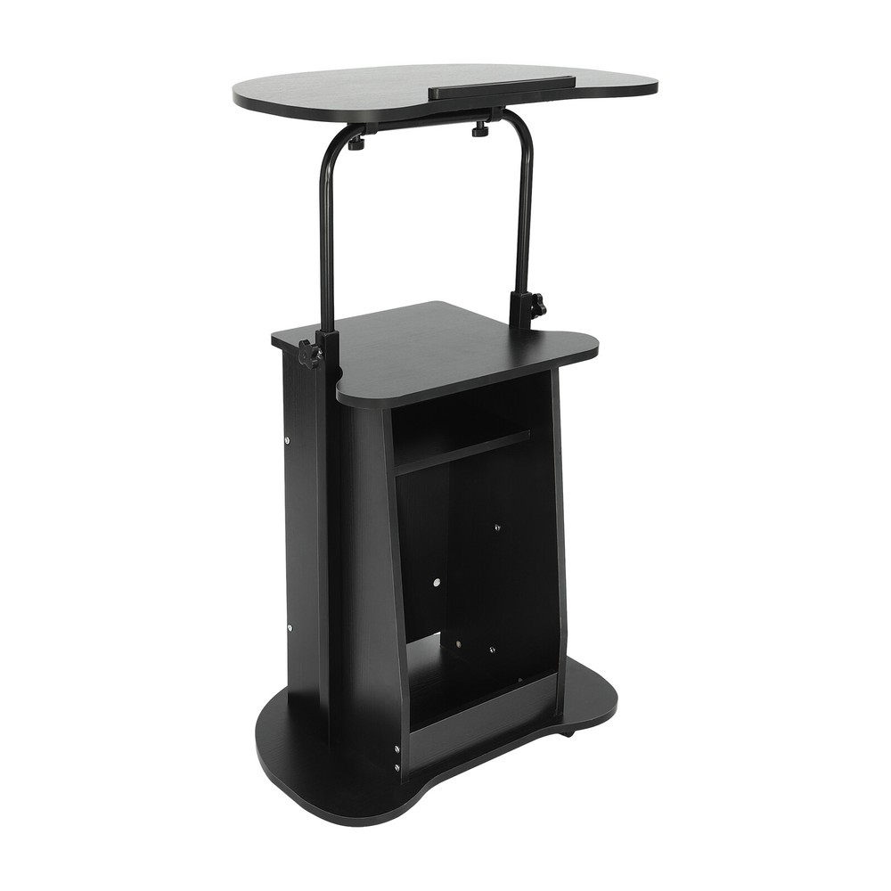 Portable Height Adjustable Presentation Stand with Rolling Wheels