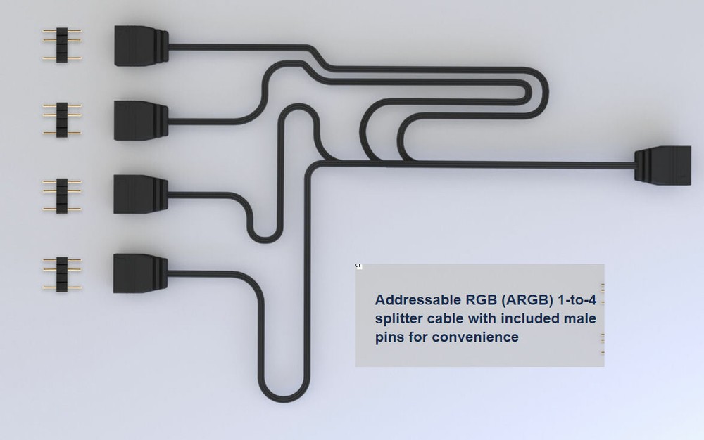 Silverstone SST-CPL03 1-to-4 ARGB Splitter Cable