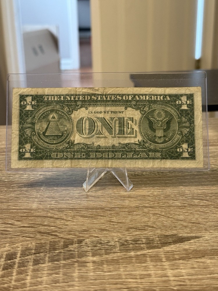 $1 Silver Certificate Error Note Banknote C28360158A Cutout Portrait