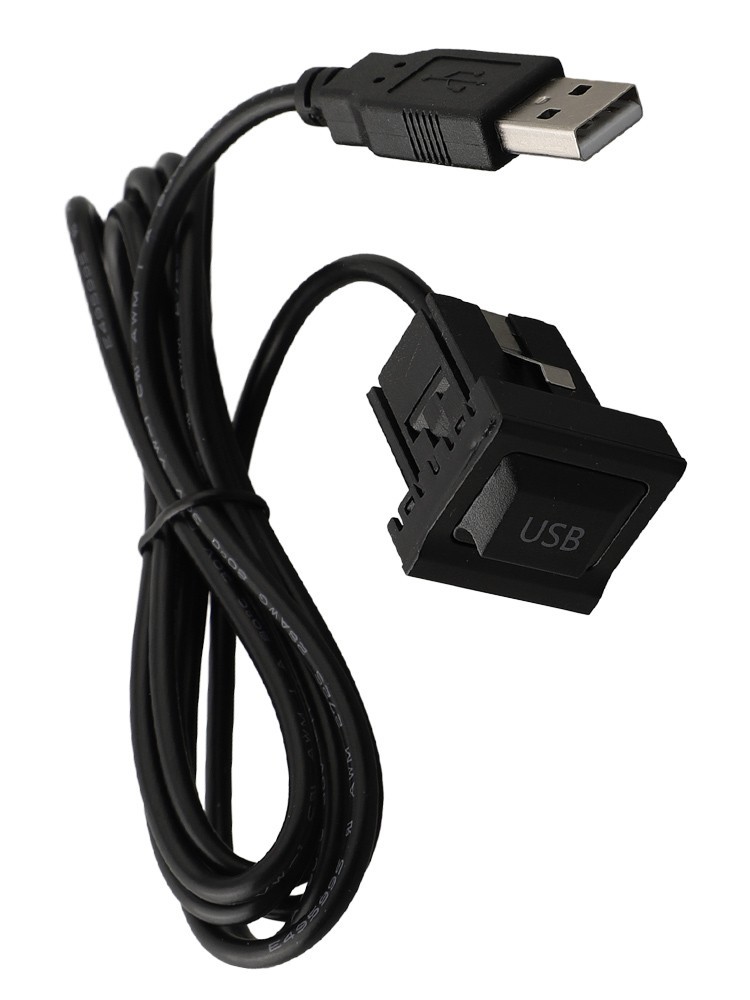 USB With Dust Cover Wire Harness Dash Flush Mount Dual USB High Quality