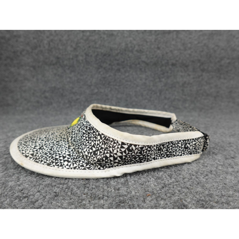 American Needle Masters Golf Visor Black White Geometric Triangle Print Hat