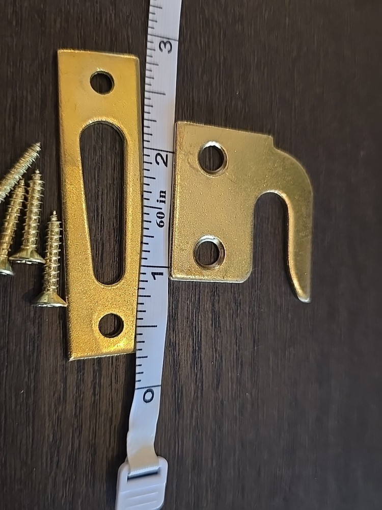 2 In Sash Lock, Brass With Mounting Hardware