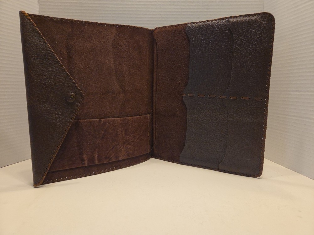 Vintage Leather Document Holder /folder / portfolio