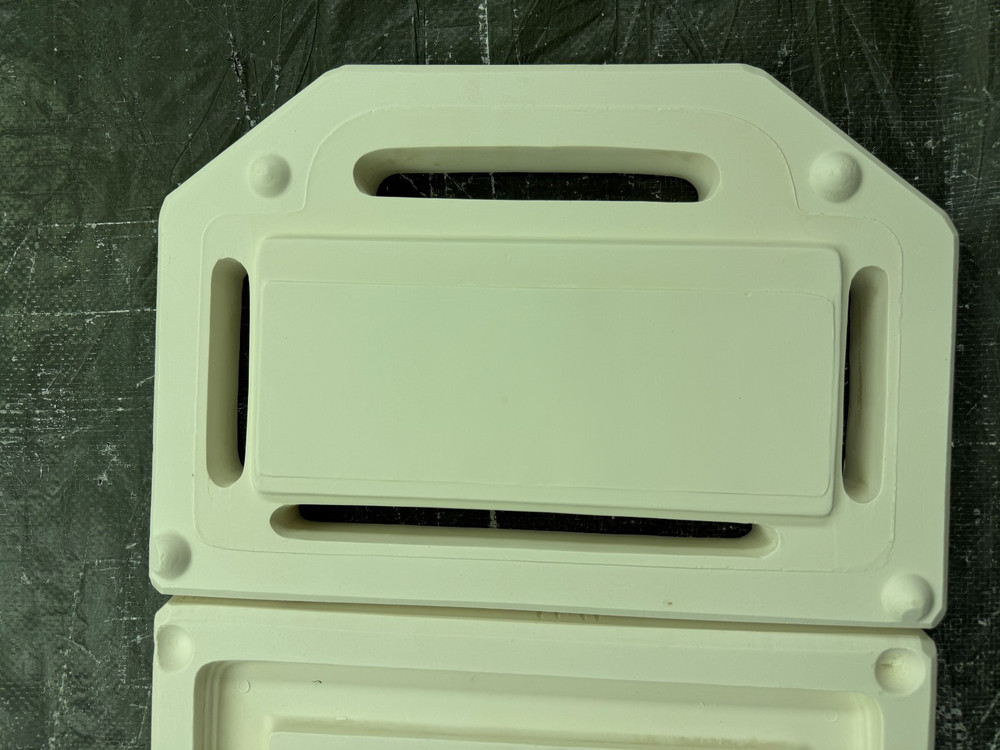 VINTAGE BOOTHE CERAMIC MOLD #1141 LARGE ADDRESS FRAME