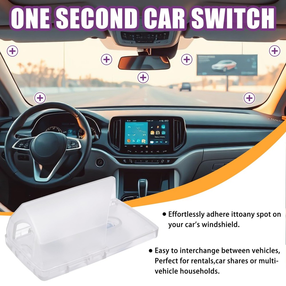 Windshield EZ Pass Holder - Super Strong Suction Cup Mount for EZ Pass, iPass...