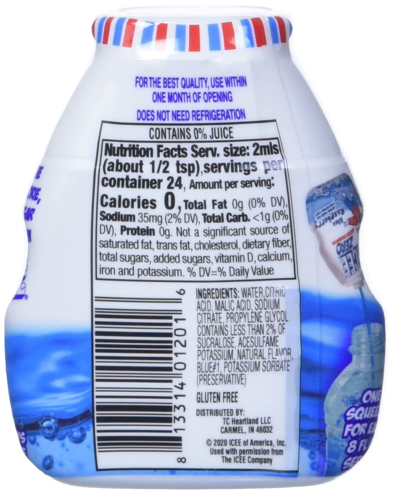 ICEE Zero Calorie Blue Raspberry Liquid Water Enhancer Drink - 4 Pack