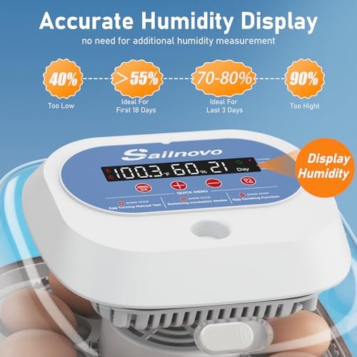 12 Egg Incubators for Hatching Eggs, Egg Incubator with Automatic Egg