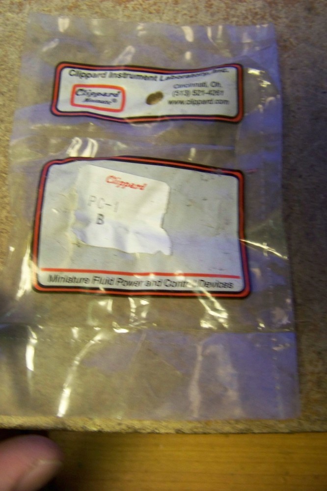 NEW Clippard PC-1B Black Push Button